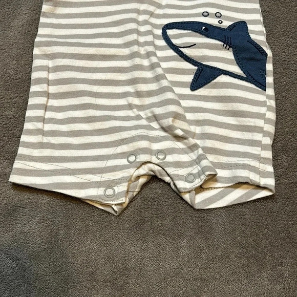 Carter's Baby One-Piece with Shark | Baby Shark | Carter's Newborn Clothes | - Picture 7 of 8